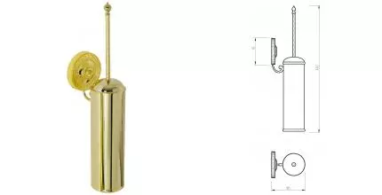 Ёршик для унитаза «Migliore» Montecarlo 31530 на стену золото Ёршик для унитаза «Migliore» Montecarlo 31530 на стену золото