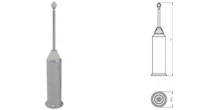Ёршик для унитаза «Migliore» Olivia 17485 напольный хром/белый