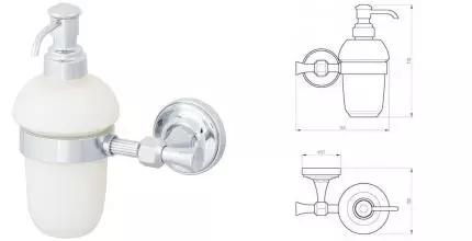 Дозатор для мыла «Migliore» Fortuna 31056 на стену хром