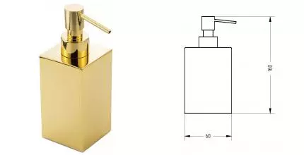 Дозатор для мыла «Migliore» Kvant 29783 на стол золото