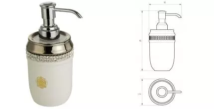 Дозатор для мыла «Migliore» Dubai 28455 на стол хром