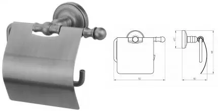 Держатель для туалетной бумаги «Migliore» Mirella 17148 на стену argento brunito