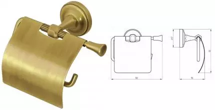 Держатель для туалетной бумаги «Migliore» Fortuna 27693 на стену бронза