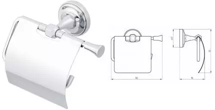 Держатель для туалетной бумаги «Migliore» Fortuna 27692 на стену хром