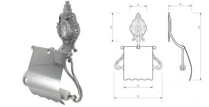 Держатель для туалетной бумаги «Migliore» Elisabetta 17024 на стену хром Держатель для туалетной бумаги «Migliore» Elisabetta 17024 на стену хром