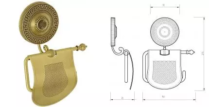 Держатель для туалетной бумаги «Migliore» Montecarlo 31505 на стену бронза