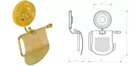 Держатель для туалетной бумаги «Migliore» Montecarlo 31506 на стену золото Держатель для туалетной бумаги «Migliore» Montecarlo 31506 на стену золото