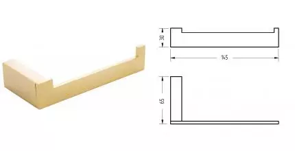 Держатель для туалетной бумаги «Migliore» Kvant 30235 на стену золото