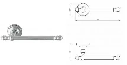 Держатель для туалетной бумаги «Migliore» Mirella 17231 на стену хром