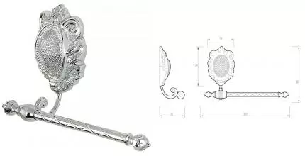 Держатель для туалетной бумаги «Migliore» Cleopatra 16653 на стену хром Держатель для туалетной бумаги «Migliore» Cleopatra 16653 на стену хром