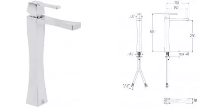 Смеситель для раковины «Migliore» Opera 19042 хром Смеситель для раковины «Migliore» Opera 19042 хром