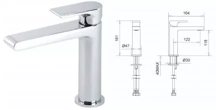 Смеситель для раковины «Migliore» Tenesi 25415 хром Смеситель для раковины «Migliore» Tenesi 25415 хром