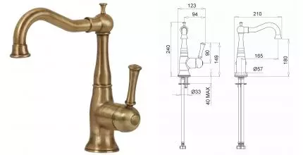 Смеситель для раковины «Migliore» Dallas 18598 бронза Смеситель для раковины «Migliore» Dallas 18598 бронза