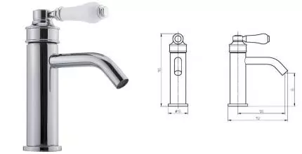 Смеситель для раковины «Migliore» Ermitage Mini 32091 с донным клапаном хром Смеситель для раковины «Migliore» Ermitage Mini 32091 с донным клапаном хром