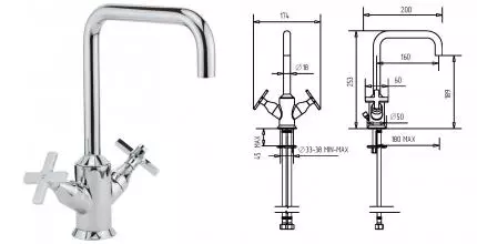 Смеситель для раковины «Migliore» Sirius 28164 хром Смеситель для раковины «Migliore» Sirius 28164 хром