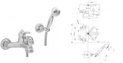 Смеситель для ванны «Migliore» Lem Swarovski 18881 хром Смеситель для ванны «Migliore» Lem Swarovski 18881 хром