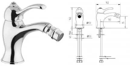 Смеситель для биде «Migliore» Lem Swarovski 18880 хром