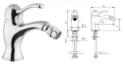 Смеситель для биде «Migliore» Lem 25872 хром