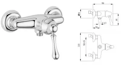 Смеситель для душа «Migliore» Maya 18923 хром