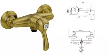 Смеситель для душа «Migliore» Lem 25868 бронза