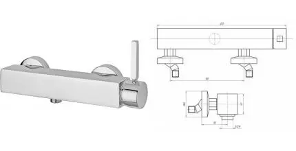 Смеситель для душа «Migliore» Stone 19644 хром Смеситель для душа «Migliore» Stone 19644 хром