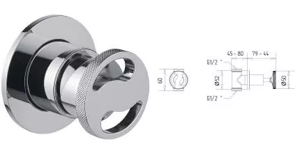 Смеситель для душа «Migliore» Reversa 28190 хром