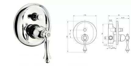 Смеситель для душа «Migliore» Bomond 26883 хром