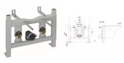 Инсталляция для биде «Migliore» Better 20455 Инсталляция для биде «Migliore» Better 20455