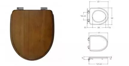 Сиденье для унитаза «Migliore» Milady lux 20905 дерево с микролифтом орех/хром Сиденье для унитаза «Migliore» Milady lux 20905 дерево с микролифтом орех/хром