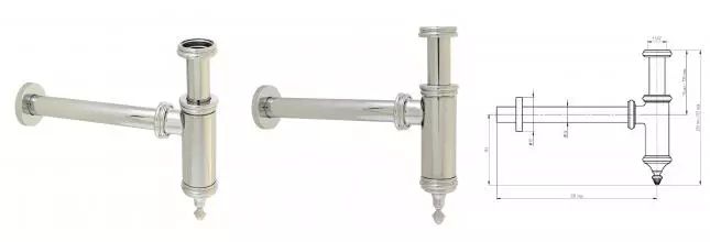 Сифон для раковины «Migliore» Ricambi 27763 хром