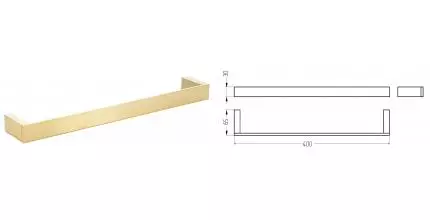 Полотенцедержатель «Migliore» Kvant 30241 на стену золото
