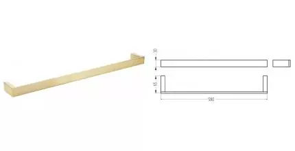 Полотенцедержатель «Migliore» Kvant 30240 на стену золото