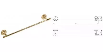 Полотенцедержатель «Migliore» Mirella 17331 на стену золото