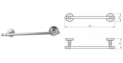 Полотенцедержатель «Migliore» Mirella 17250 на стену хром