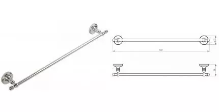 Полотенцедержатель «Migliore» Mirella 17252 на стену хром