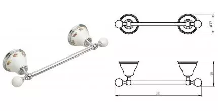 Полотенцедержатель «Migliore» Provance 17671 на стену хром