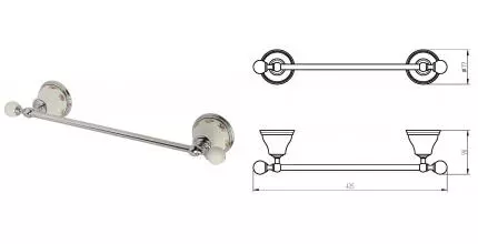 Полотенцедержатель «Migliore» Provance 17672 на стену хром