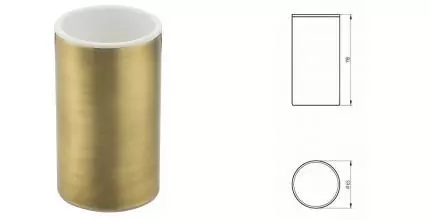 Стакан для зубных щёток «Migliore» Fortis 29919 на стол бронза