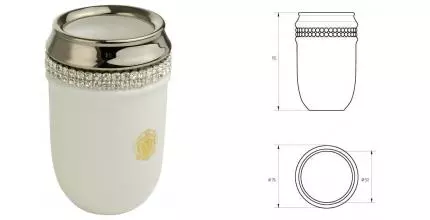 Стакан для зубных щёток «Migliore» Dubai 28454 на стол хром