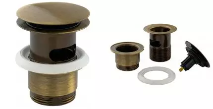 Донный клапан для раковины «Migliore» Ricambi 17946 с механизмом Клик-Клак бронза Донный клапан для раковины «Migliore» Ricambi 17946 с механизмом Клик-Клак бронза