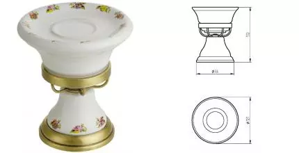 Мыльница «Migliore» Provance 17614 на стол бронза