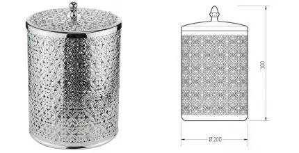 Мусорное ведро «Migliore» Complementi 24256 5 л хром