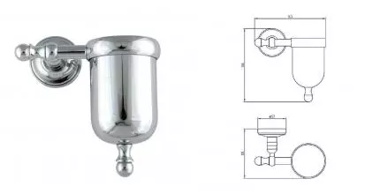 Держатель для освежителя воздуха «Migliore» Mirella 17233 на стену хром