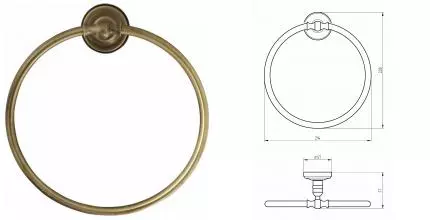Полотенцедержатель «Migliore» Mirella 17172 бронза