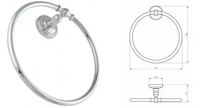 Полотенцедержатель «Migliore» Mirella 17241 хром