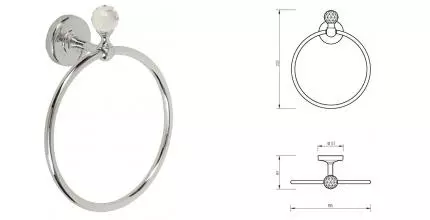 Полотенцедержатель «Migliore» Amerida 16581 на стену хром