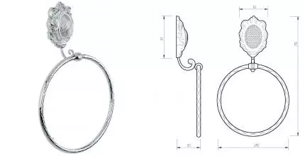 Полотенцедержатель «Migliore» Cleopatra 16660 на стену хром