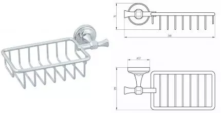 Мыльница «Migliore» Fortuna 27700 на стену хром
