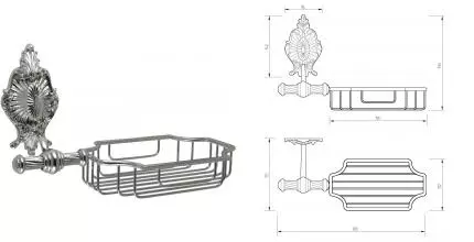 Мыльница «Migliore» Elisabetta 17042 на стену хром Мыльница «Migliore» Elisabetta 17042 на стену хром