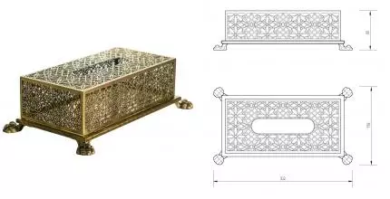 Диспенсер для салфеток «Migliore» Elisabetta 17001 на стол бронза Диспенсер для салфеток «Migliore» Elisabetta 17001 на стол бронза